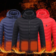 WW | Elegante USB-heizbare Jacke für Herren, thermisch Winter