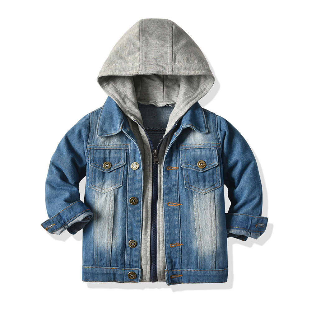 W&W Mode Denim-Jacke mit Kapuze