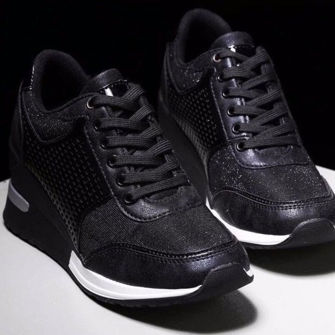 W&W Mode | High-Heel-Sneaker mit Keildesign Für Frauen