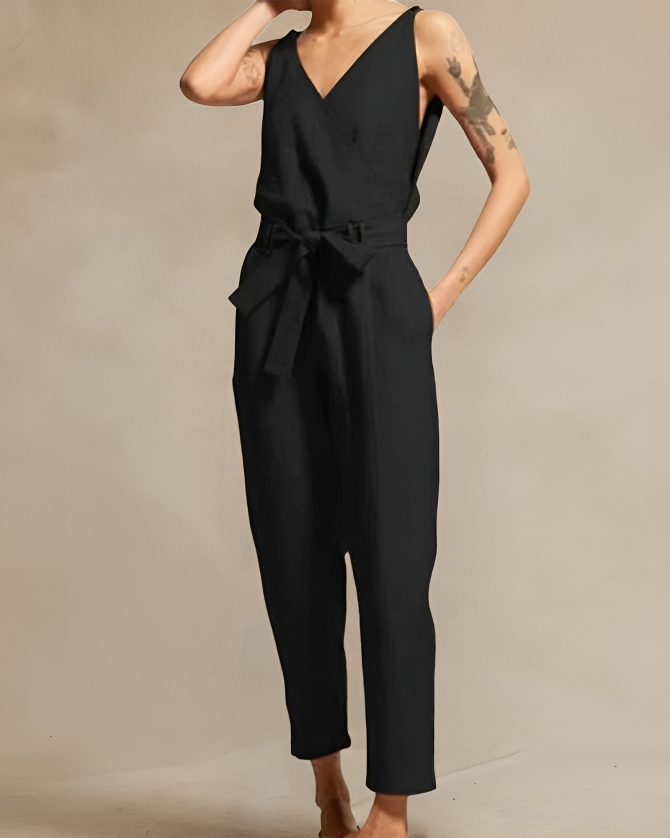 Damen Leinen-Overall