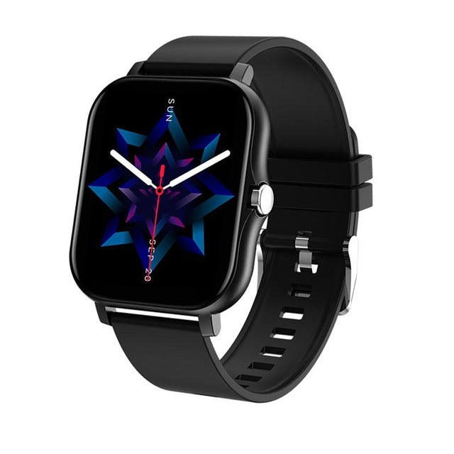Smartwatch mit 1,69-Zoll-Touchdisplay, Schrittzähler und Herzfrequenzmessung