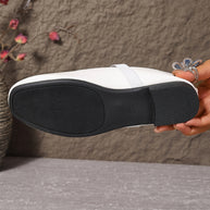 WW | Elegante Weiße Mary Jane Ballerinas