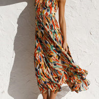 Buntes Midikleid