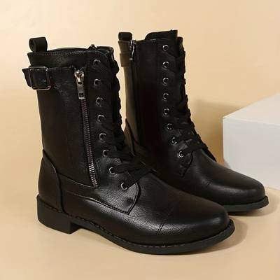 W&W Mode - Stiefelette mit Reißverschluss und Spitze