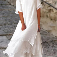 WW | Schicke Eleganz Blockschlitzkleid