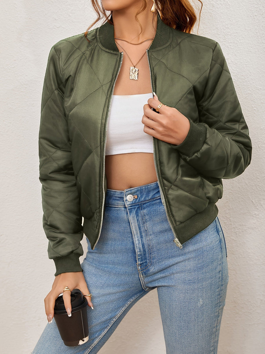 WW | Argyle-Muster Bomberjacke für Frauen