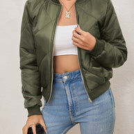WW | Argyle-Muster Bomberjacke für Frauen