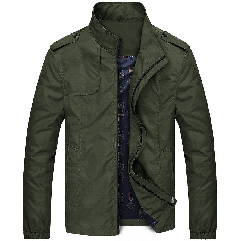 WW | Schicke Zip up Jacke Mit Stehkragen Für Männer