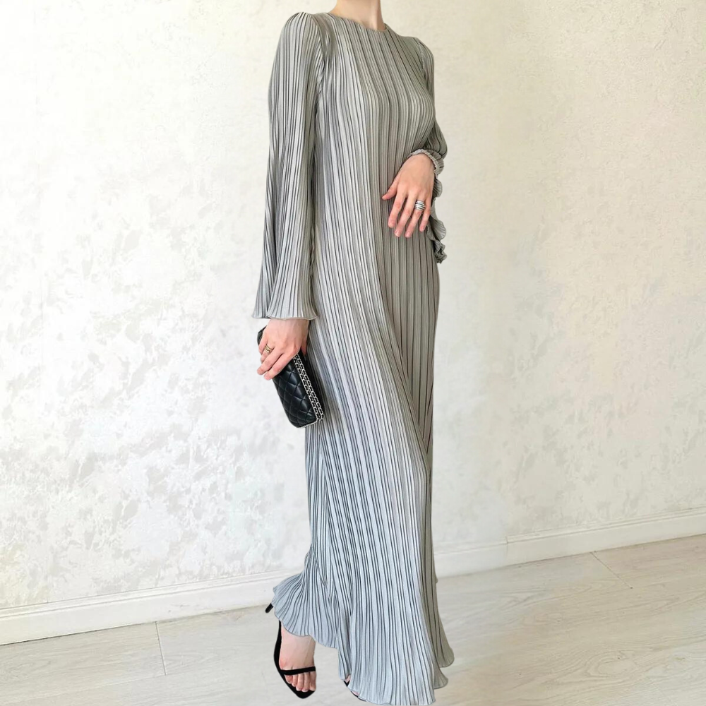 WW | Sophisticated Plissé Maxikleid für Damen