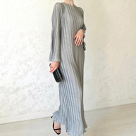 WW | Sophisticated Plissé Maxikleid für Damen