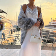 WW | Strickjacke mit Glitzerpailletten