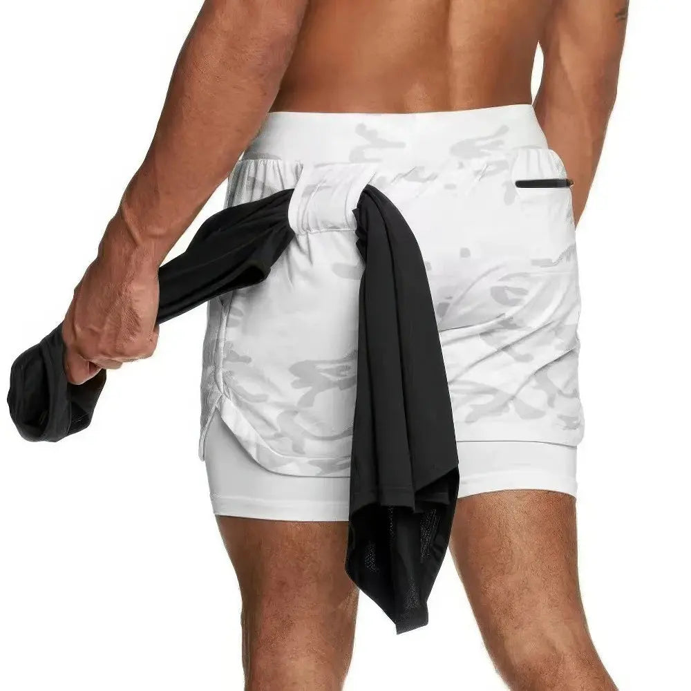 W&W Mode | Camo 2 in 1 Schnell Trocknende Sporthose