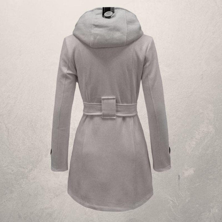W&W Mode | Warmer Und Trendiger Wintermantel Mit Gürtel Und Kapuze Aus Baumwolle