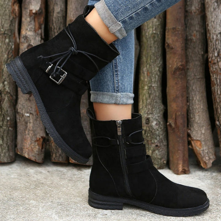 W&W Mode | Casual Damenstiefel mit Schnalle