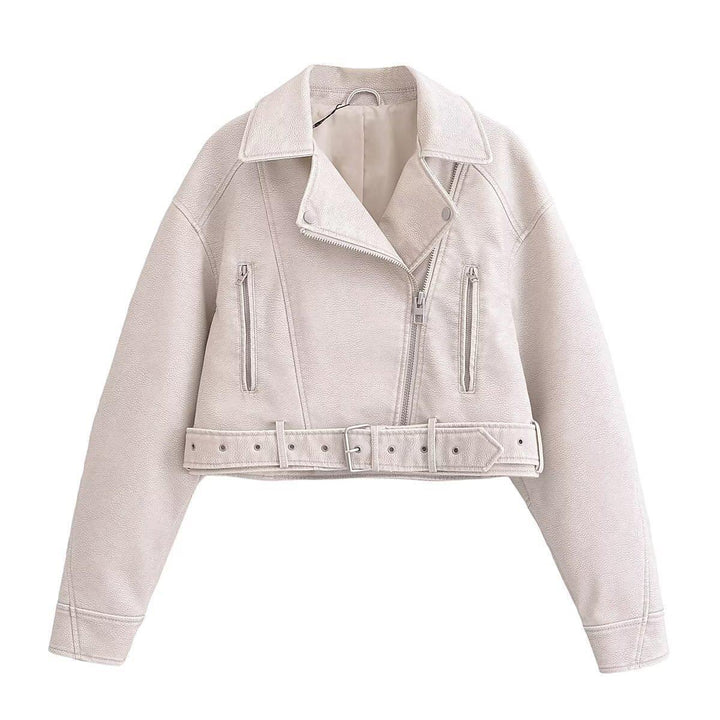 W&W Mode | Waschbare, Farbverlaufende Lederjacke Für Damen*