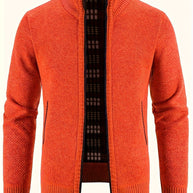 WW | Zip Up Stehkragen Strickjacke