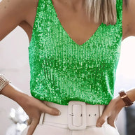 WW | Elegantes Ärmelloses Top mit Pailletten
