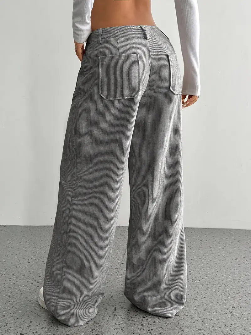 W&W Mode | Cordhose Mit Weitem Bein Für Frauen