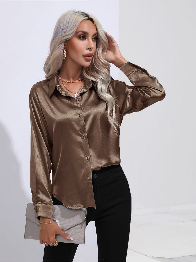 WW | Satin Hemd Für Damen
