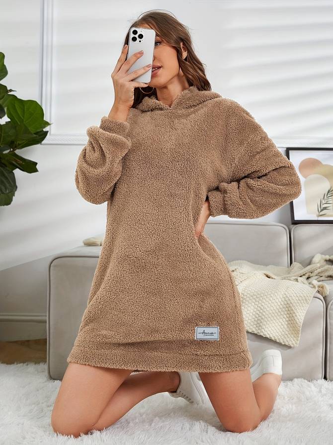 WW | Teddy Hoodie Für Herbstwärme Für Frauen