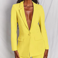 WW Damenanzug – Stilvoller Zweiteiler mit Blazer & langer Hose, Eleganter Hosenanzug für Business, Abend & Events