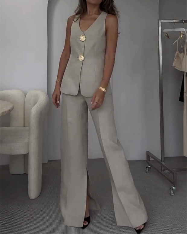 WW | Zweiteiliges Set mit Schlitzhose