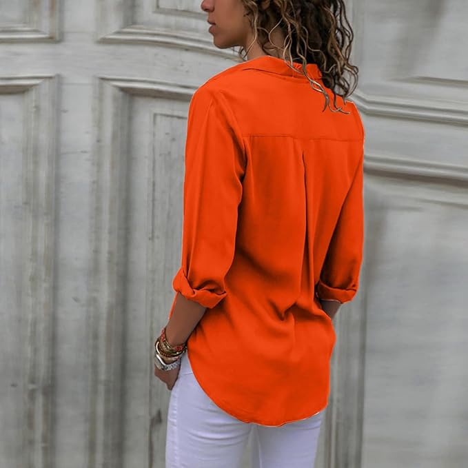 W&W Mode - Elegante Chiffonbluse für Frauen