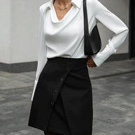 WW | Elegante Seidenbluse Für Damen