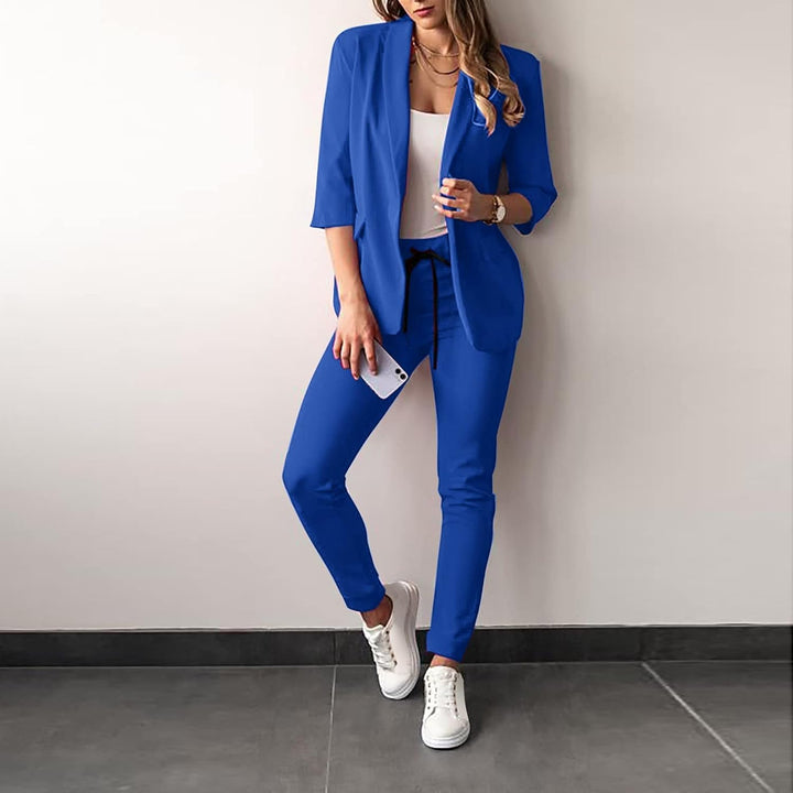 W&W Mode 2-teiliger Damenanzug | Stilvoller Blazer und Hose für Damen