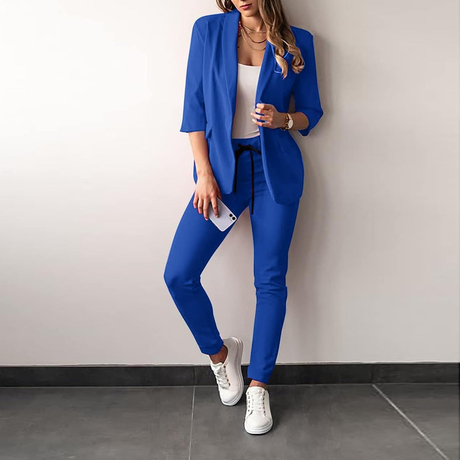 WW 2-teiliger Damenanzug | Stilvoller Blazer und Hose für Damen
