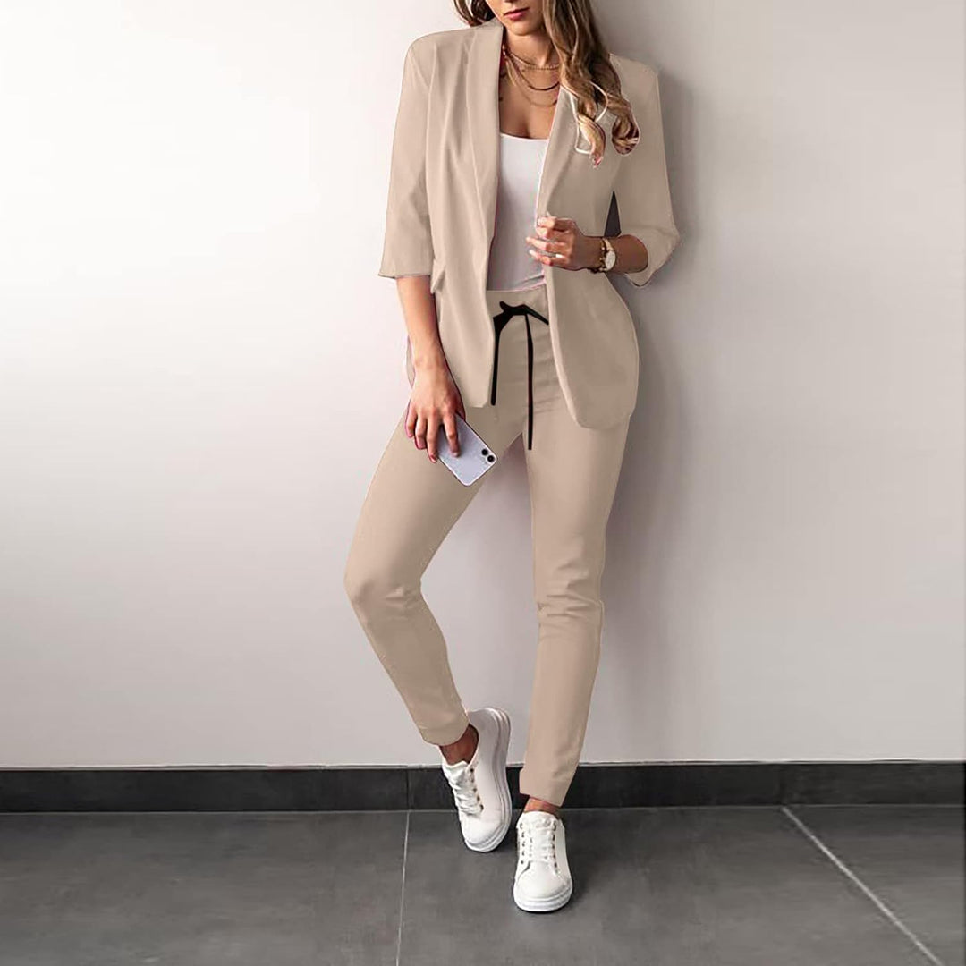 W&W Mode 2-teiliger Damenanzug | Stilvoller Blazer und Hose für Damen