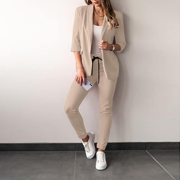 W&W Mode 2-teiliger Damenanzug | Stilvoller Blazer und Hose für Damen