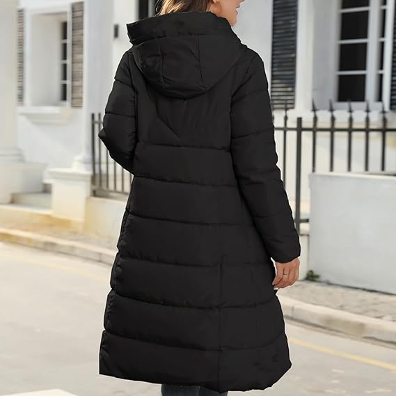 W&W Mode - Kapuze - Lang - Daunenjacke - Damenjacke