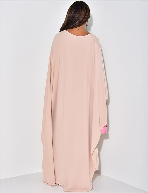 Elegantes Maxikleid mit Rundhalsausschnitt & weiten Ärmeln – Damen Abendkleid mit hoher Taille, langes Kleid für festliche Anlässe