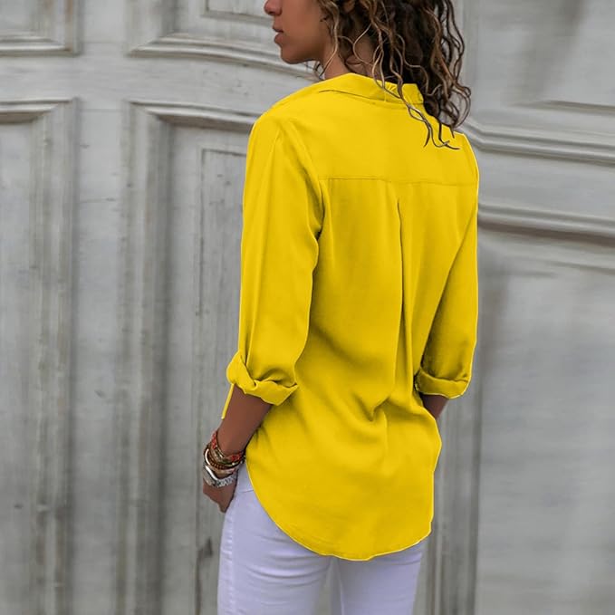 W&W Mode - Elegante Chiffonbluse für Frauen