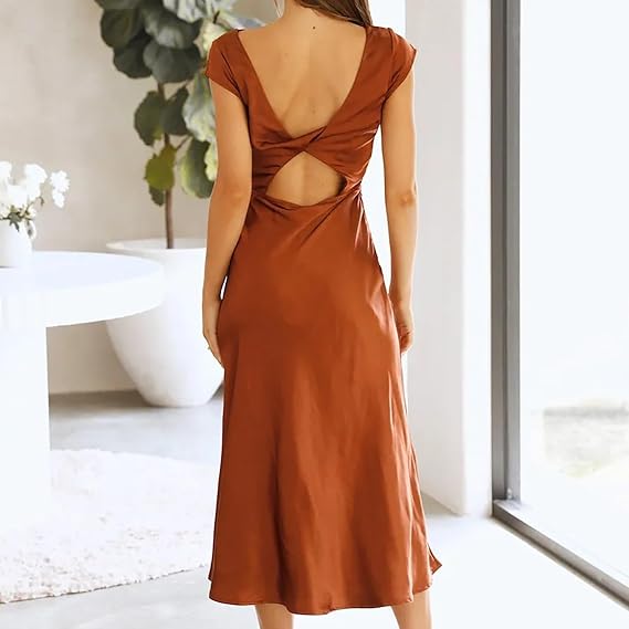 W&W Mode - Elegantes Slik-Kleid