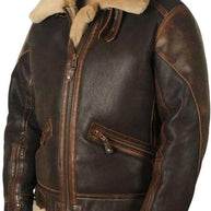 WW | Lederjacke mit hohem Kragen für Herren | Stylische und nachhaltige Motorradjacke