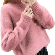 Vintage-Rollkragenpullover