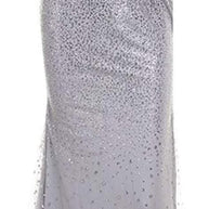WW | Sling V-Ausschnitt Split Glitzerndes Abendkleid