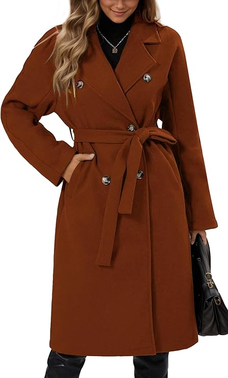 WW | Klassischer Damen Trenchcoat Mit Doppelknopfverschluss