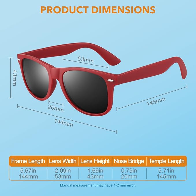 W&W Mode | 80Er Retro Polarisierte Sonnenbrille