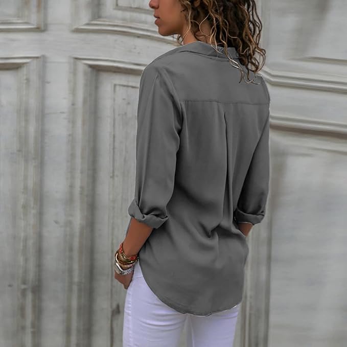 W&W Mode - Elegante Chiffonbluse für Frauen