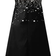 Luméa™ – Elegantes Abendkleid mit Blumen-Glanz, V-Ausschnitt & fließendem Rock für festliche Anlässe