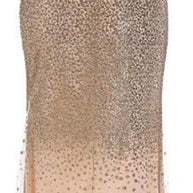 WW | Sling V-Ausschnitt Split Glitzerndes Abendkleid
