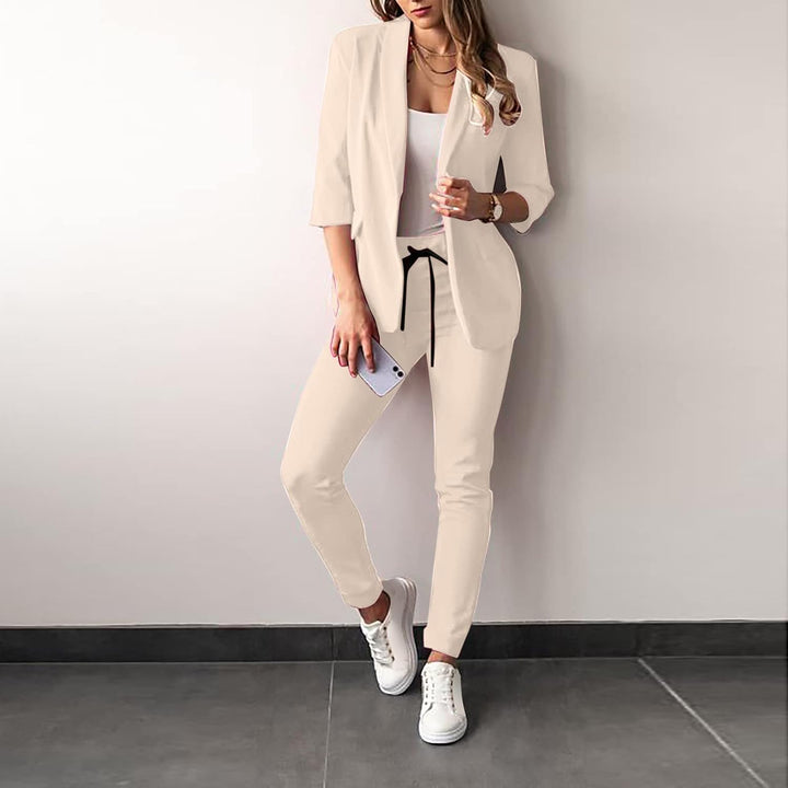 W&W Mode 2-teiliger Damenanzug | Stilvoller Blazer und Hose für Damen