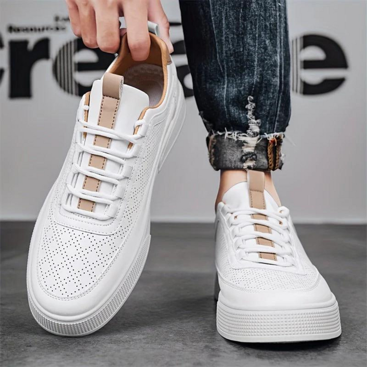 W&W Mode | Bequeme Lässig Weiße Herrenschuhe