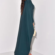 Elegantes Maxikleid mit Rundhalsausschnitt & weiten Ärmeln – Damen Abendkleid mit hoher Taille, langes Kleid für festliche Anlässe