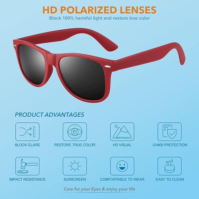W&W Mode | 80Er Retro Polarisierte Sonnenbrille