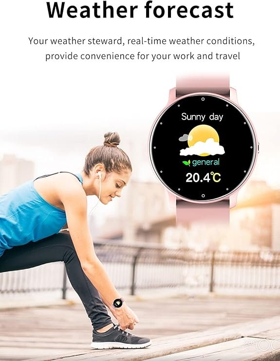 WW | Wasserdichte Unisex Smartwatch Mit Fitness Tracker Und Herzfrequenzmesser