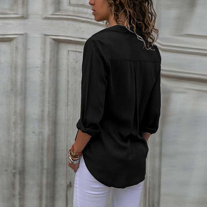 WW - Elegante Chiffonbluse für Frauen